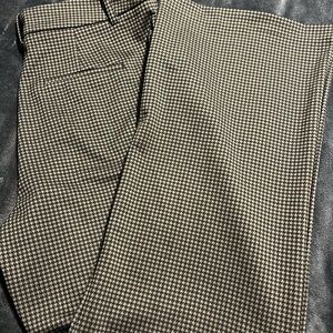 Nwt 14 Worthington Houndstooth Patterned Flare Pants